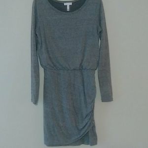 Leith gray long sleeve dress